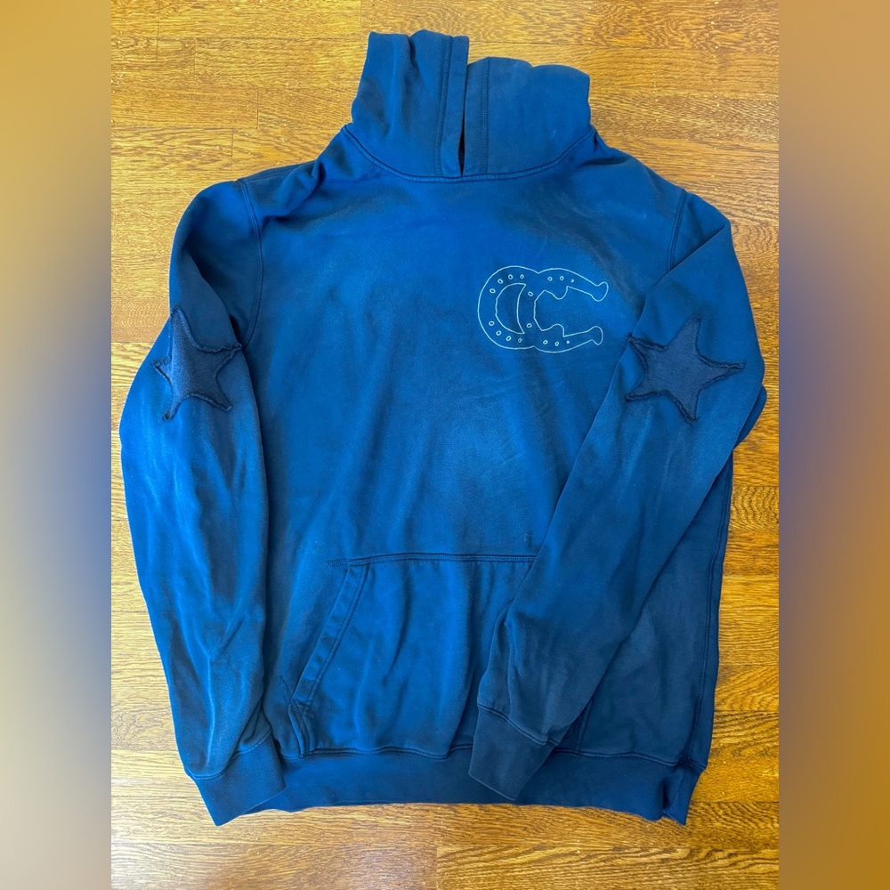 Official Beyoncé Cowboy Carter Tour Merch - Navy Blue Horseshoe Hoodie, XL